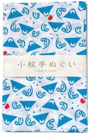 【努力特価】Miyamoto-Towel 宮本 日本製 手ぬぐい 小紋 和柄 泉紅梅 33×90cm 富士山 33478