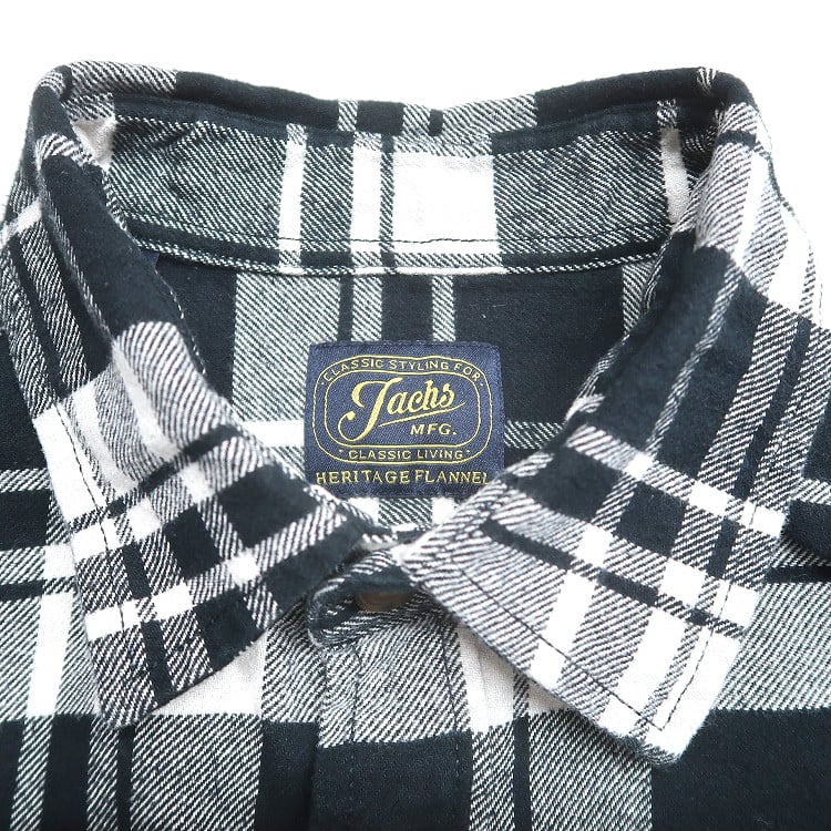 古着 JACHS ネルシャツ フランネル 長袖シャツ チェック 表記：XXL