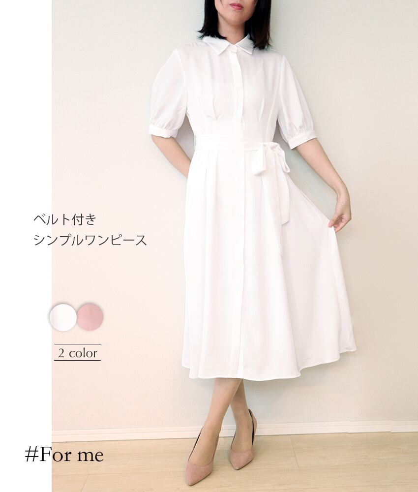 Aラインのシャツワンピース_e0022104049