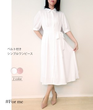 Aラインのシャツワンピース_e0022104049