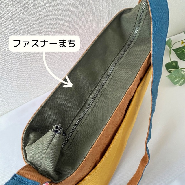 「シンプルショルダーバッグ」6色／倉敷帆布8号【受注制作】