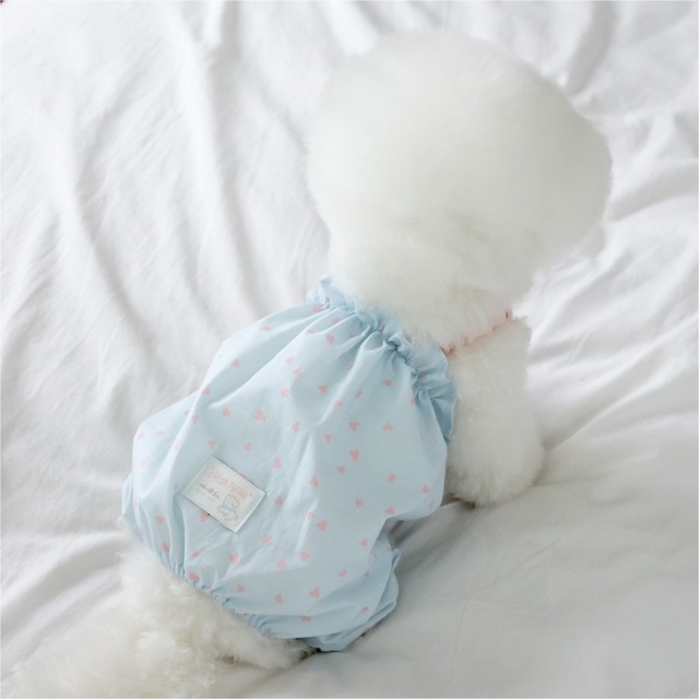 予約　【near by us】  Heaet romper (cotton candy)