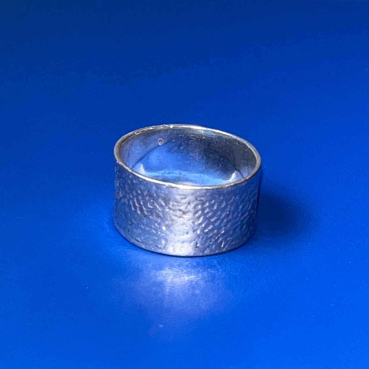 vintage silver wide ring