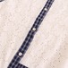 2色/レース刺繍チェックアシメベスト ・12166