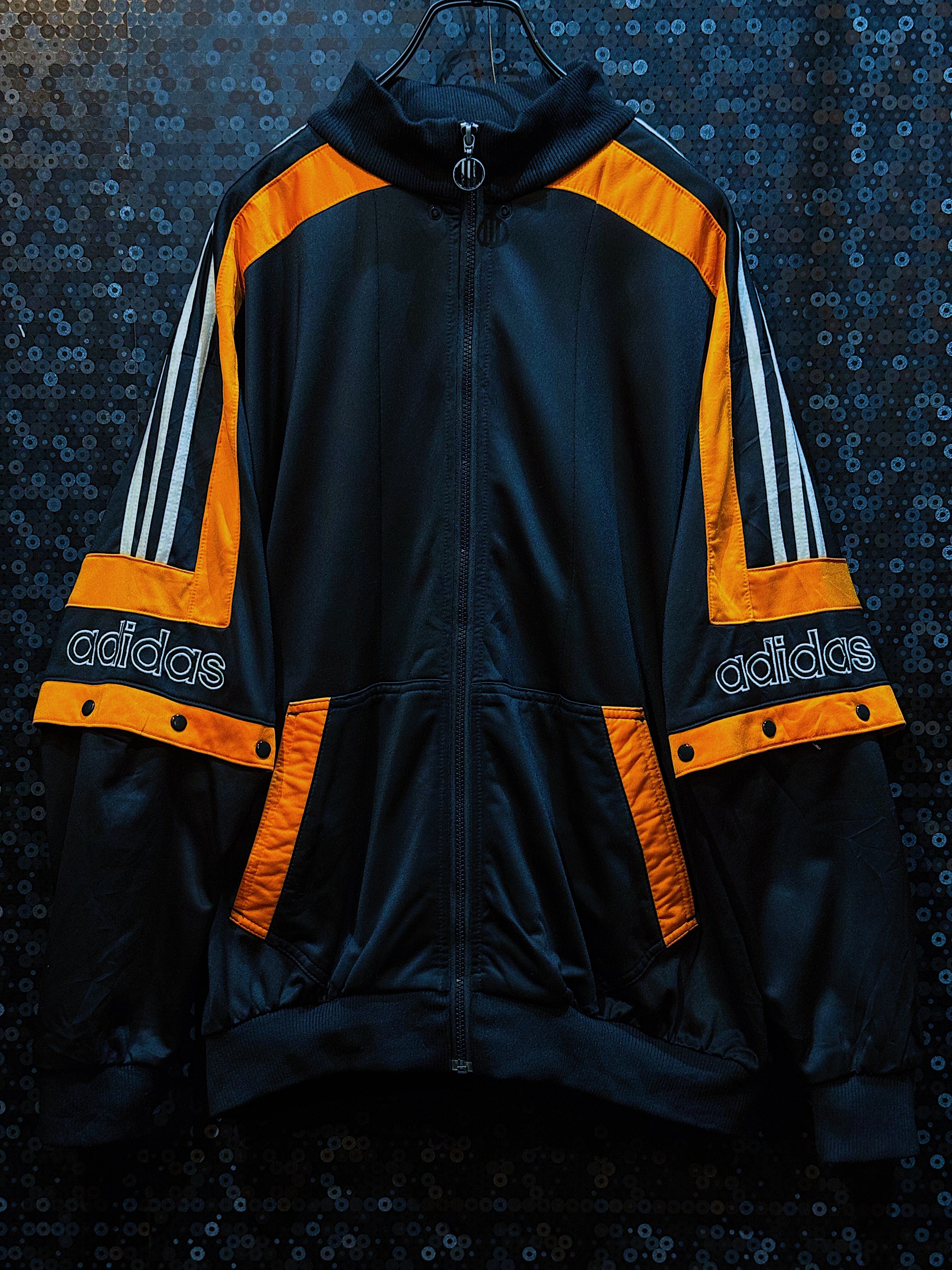 【ÆIEM】"80's adidas"vintage trefoil back logo 2way gimmick track jacket
