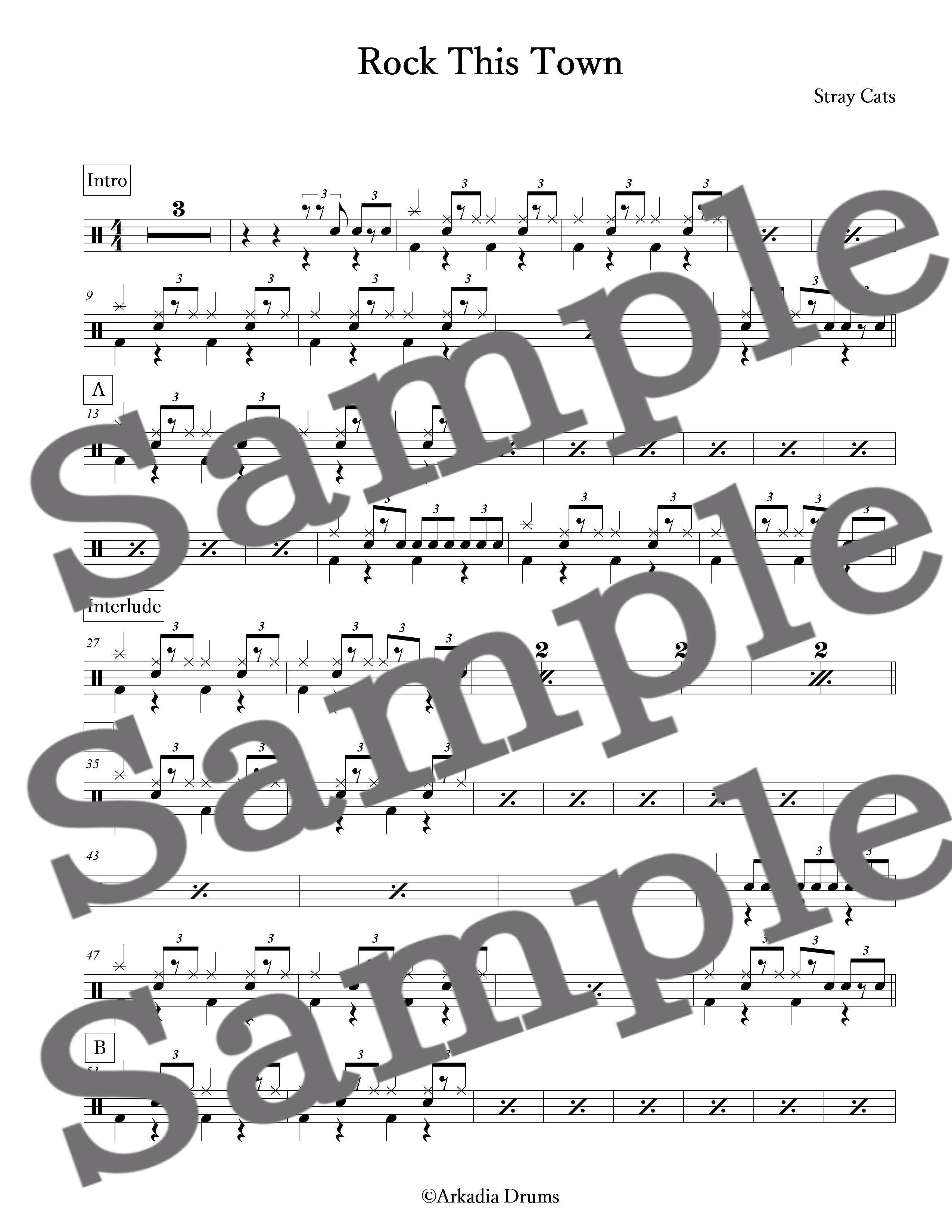 Rock This Town（Stray Cats） | Arkadia Drums