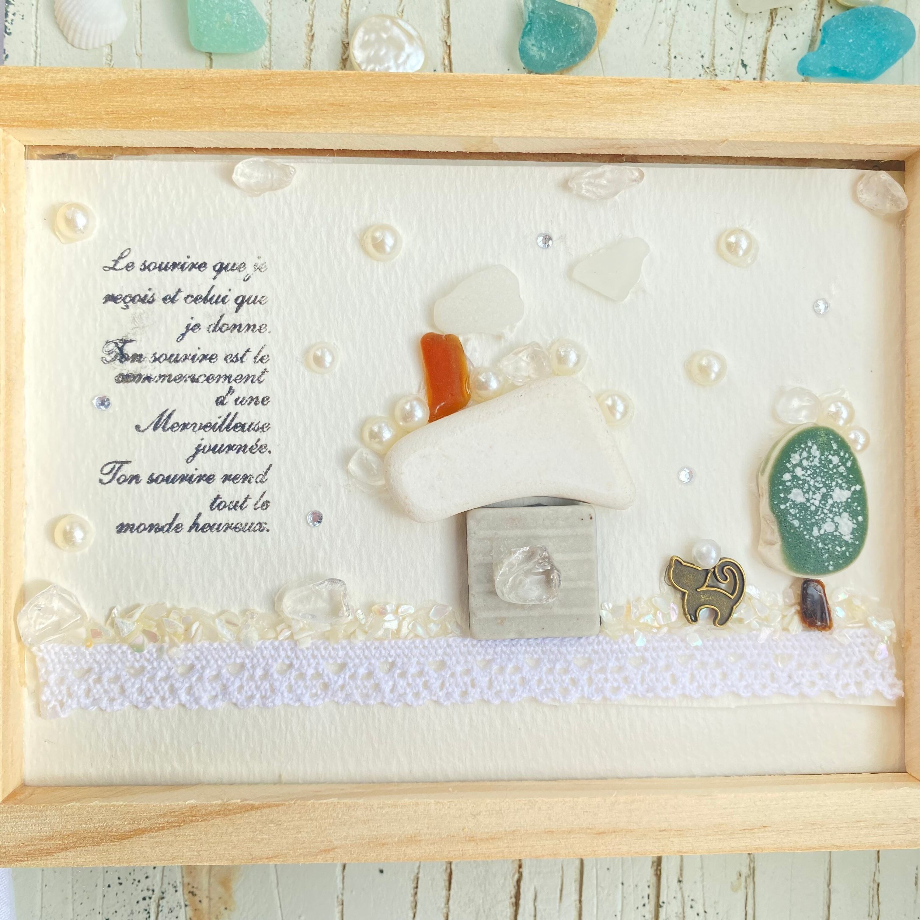 【両面作品】"猫と雪の風景に癒されて。"