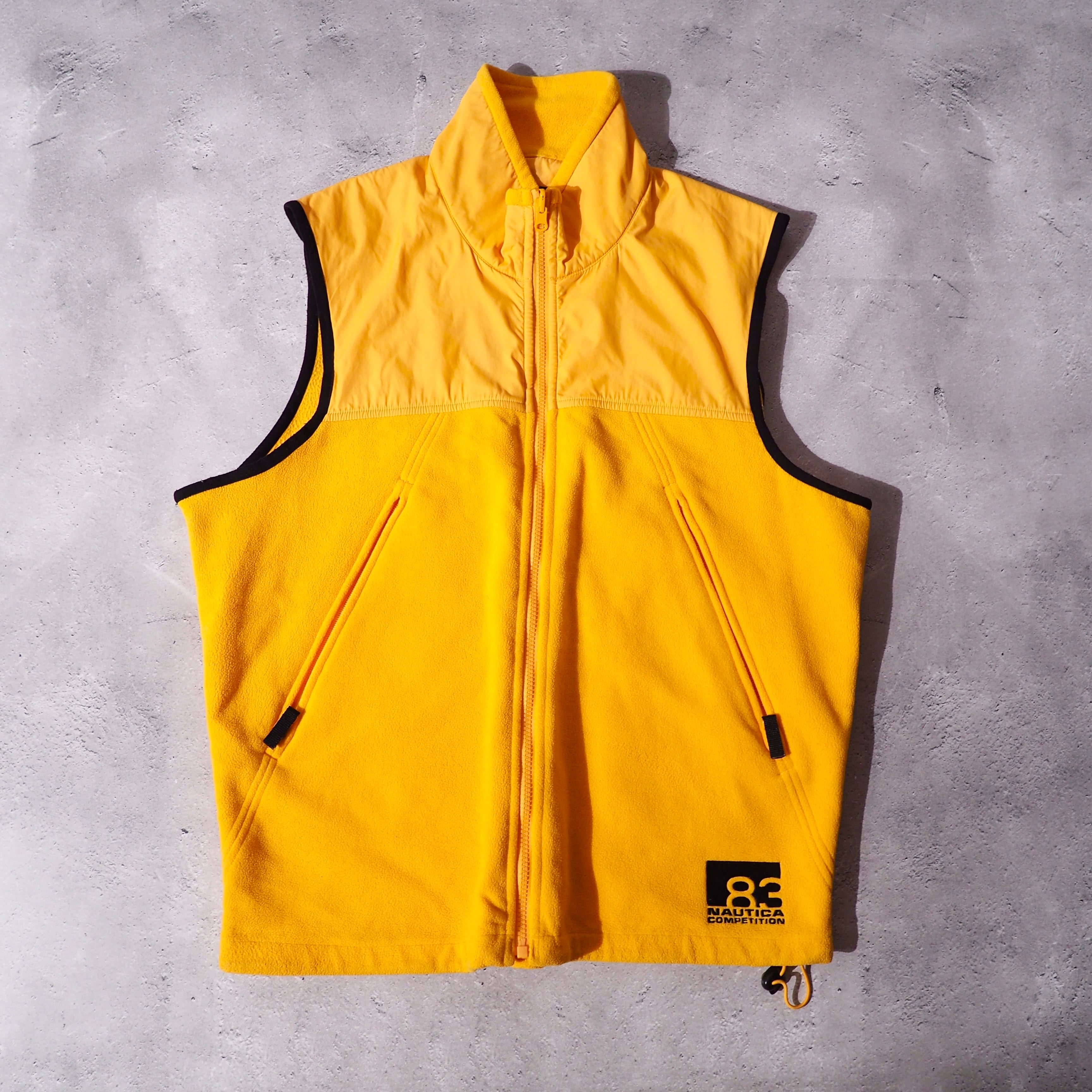 1990s ” NAUTICA competition ” Diagonal zip Technical High neck 2 - way jacket