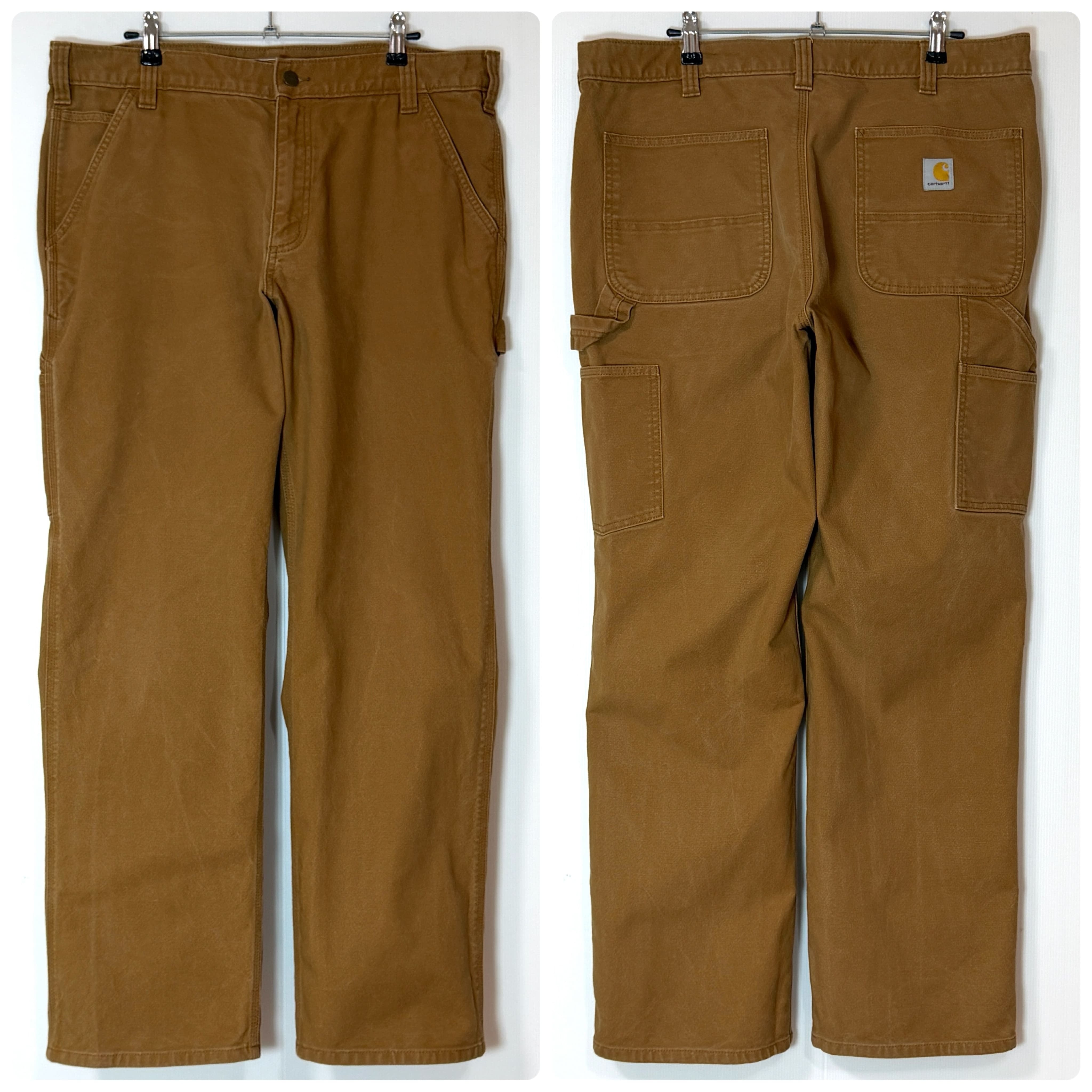 美品 US企画 Carhartt カーハート ダック シングルニー ペインター