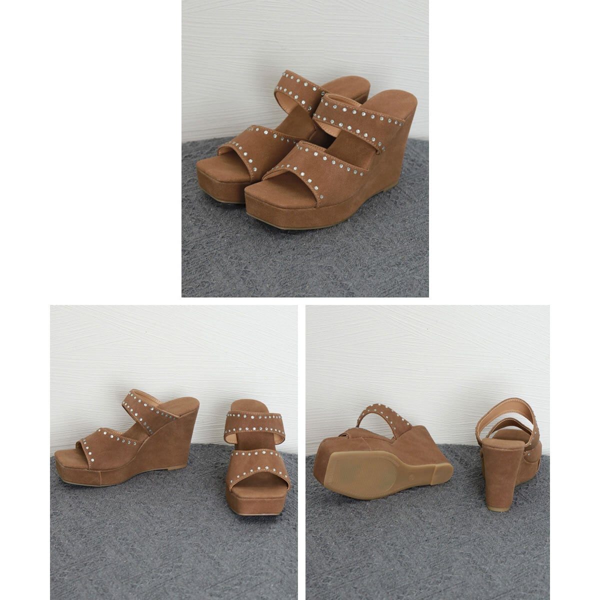 ウェッジソール サンダル 厚底 レディース 春夏 韓国 きれいめ 大人 かわいい スクエアトゥ ミュールサンダル おしゃれ 歩きやすい 疲れにくい シンプル 大人可愛い 大人女子