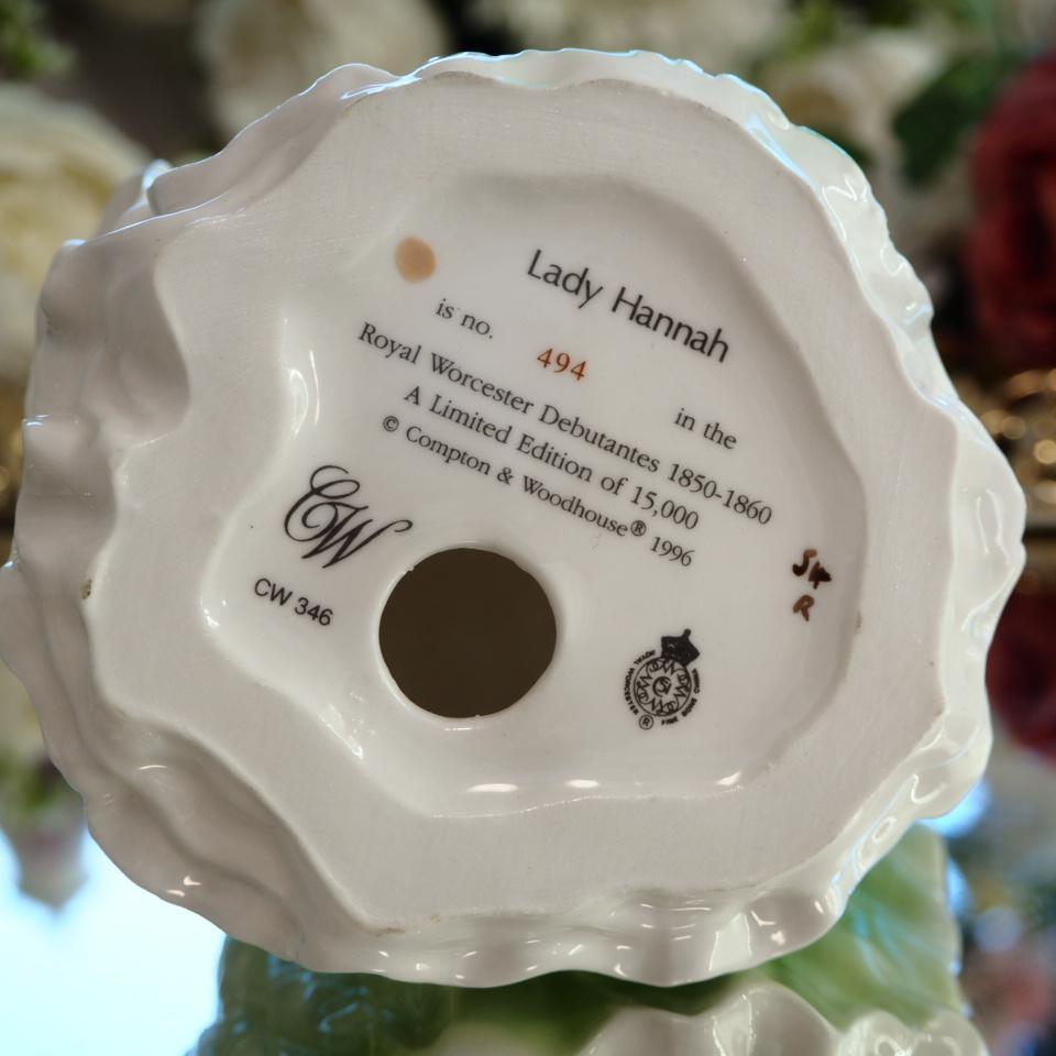 可愛い　ロイヤルウースター　ミニフィギュリン　Lady HANNAH　F9 可愛いロイヤルウースターミニフィギュリンLady HANNAHF9