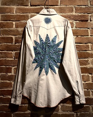 【Caka act3】70’s “ESPRIT” Patchwork Design Vintage Western Shirt