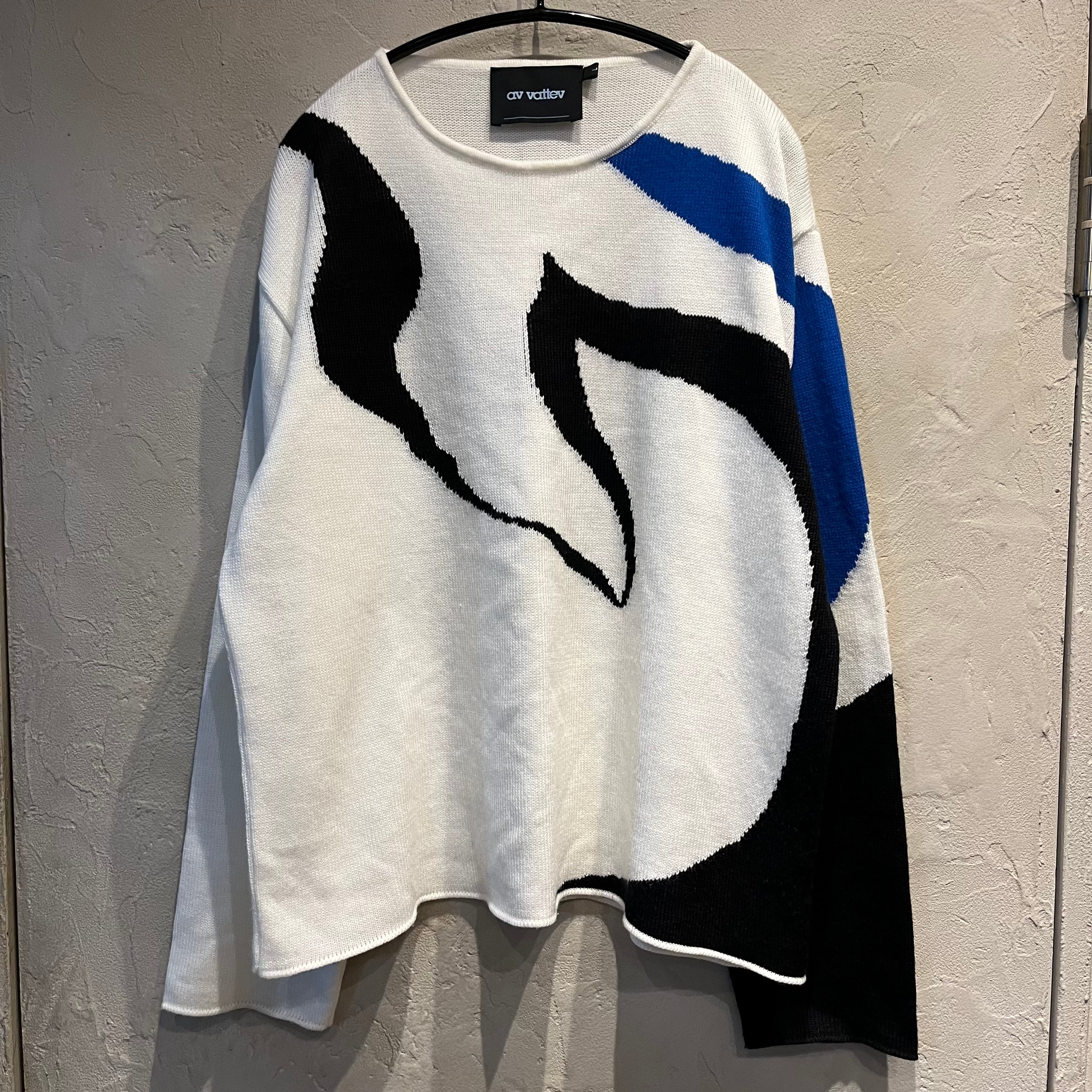 ANTONIO VATTEV アントニオ ヴァッテフ 23aw NTARSIA KNIT K01AE WHITE