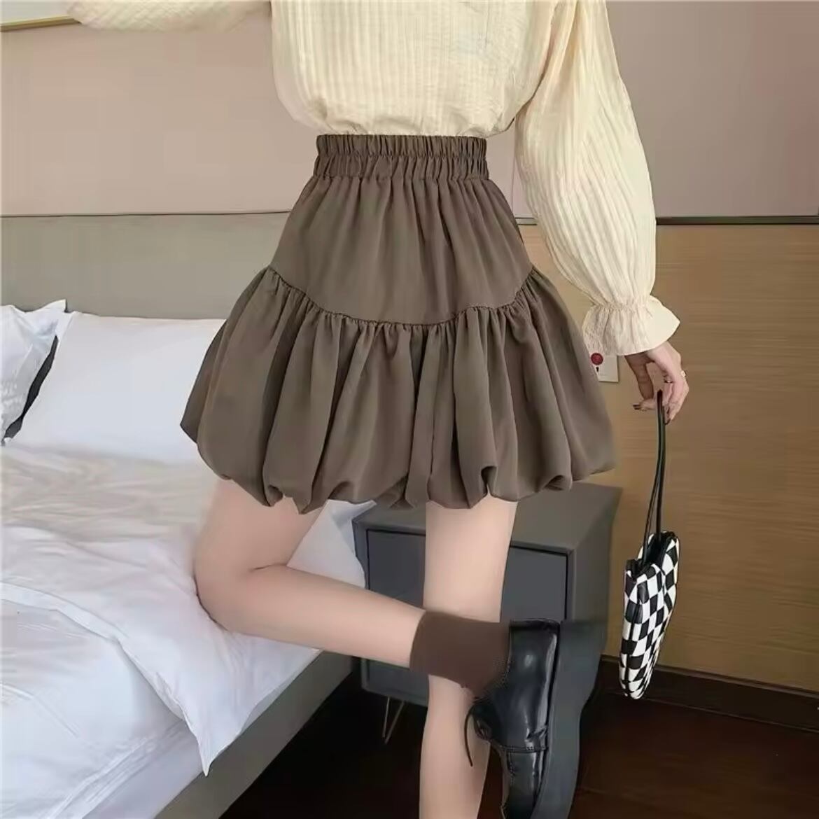 ガーリーバルーンミニスカート