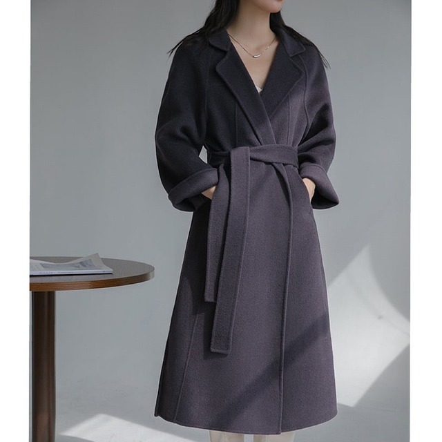 【お得価格‼】高級感 両面ウールハイエンドコート　YH8424　