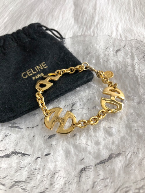 CELINE セリーヌ ブレスレット ゴールド ホースビット vintage ヴィンテージ オールド 2h688g