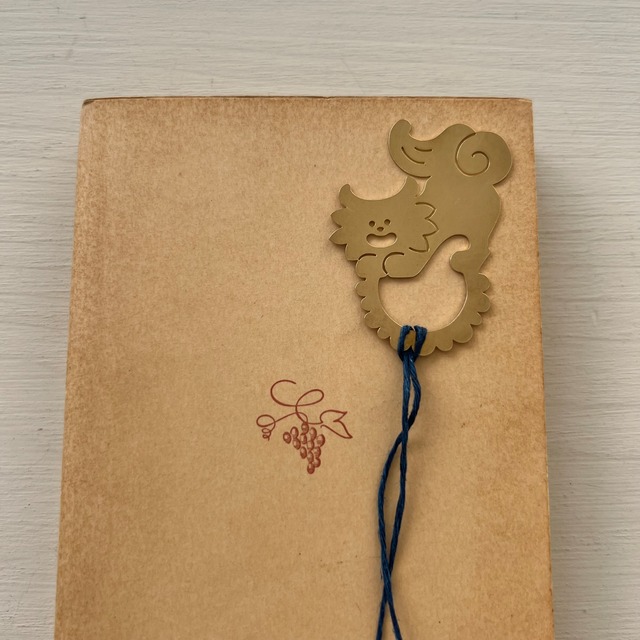 真鍮ブックマーク(しおり) おしりトントンしてほシーサー　おんなのこ/おとこのこ