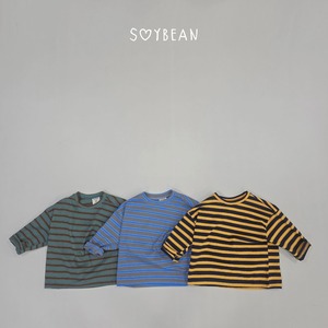 【ﾉﾍﾞﾙﾃｨ＆送料無料】King Box Striped T-shirt / soy bean