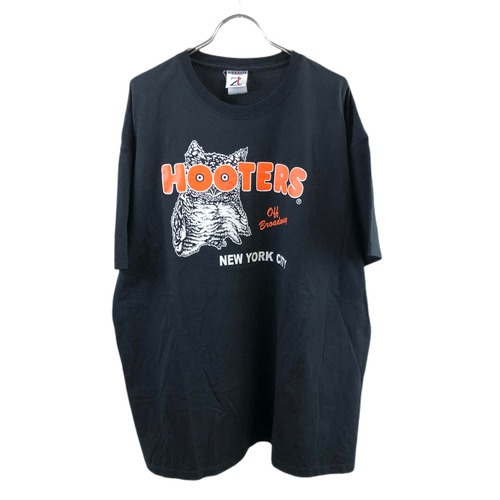 『 vintage ブラジル製 HOOTERS 』JERZEES ビッグシルエット オーバーサイズ プリント Tシャツ USED 古着