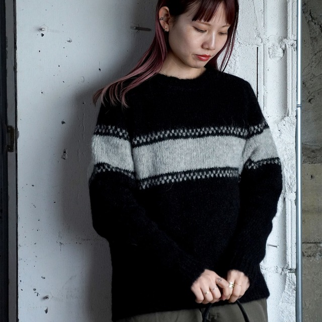 sibinlinnebjerg alpaca pattern sweater -COLETTE-