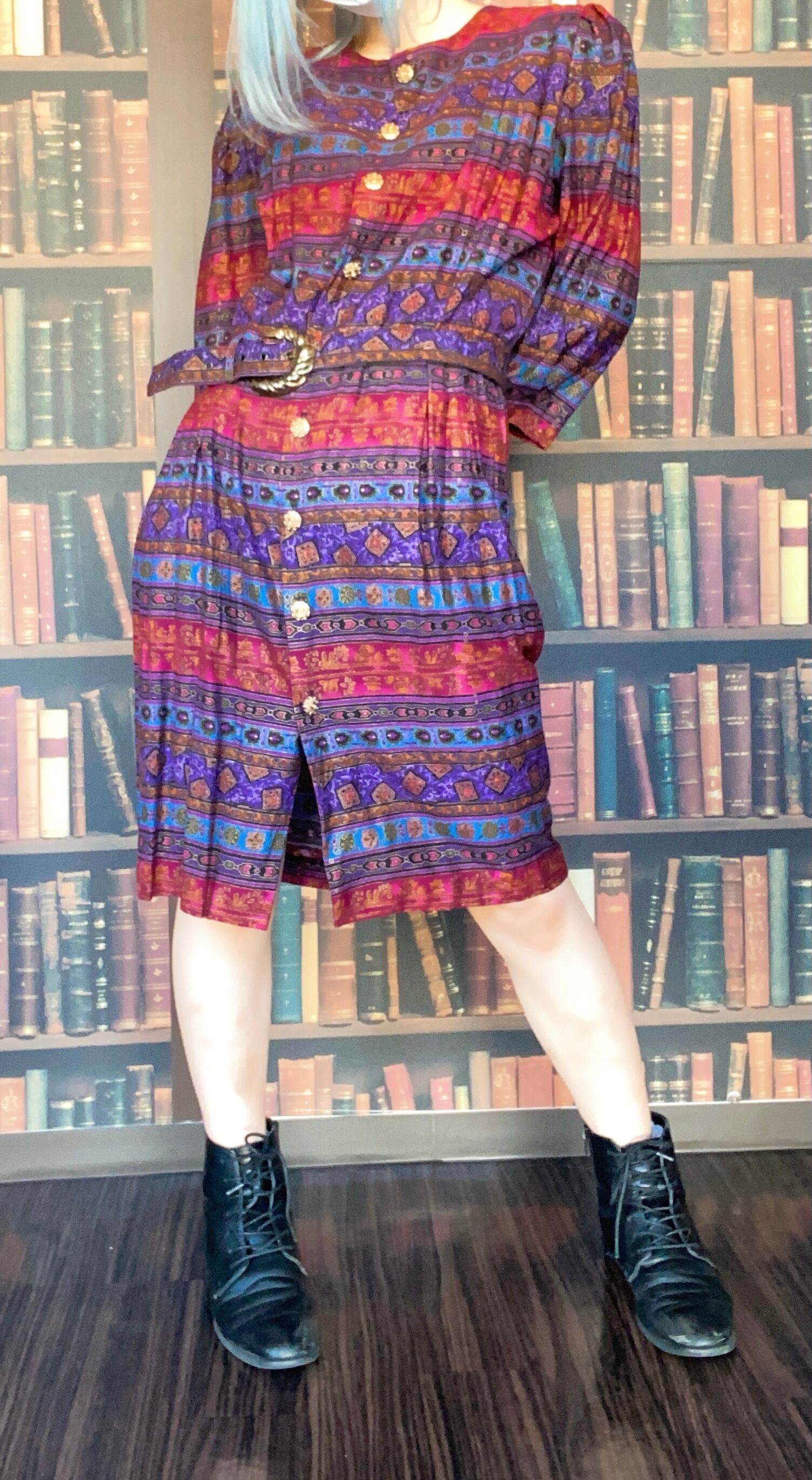 公式 ワンピース レトロ アンティーク むらさき 海外ブランド ワンピース Rockmusikverein De