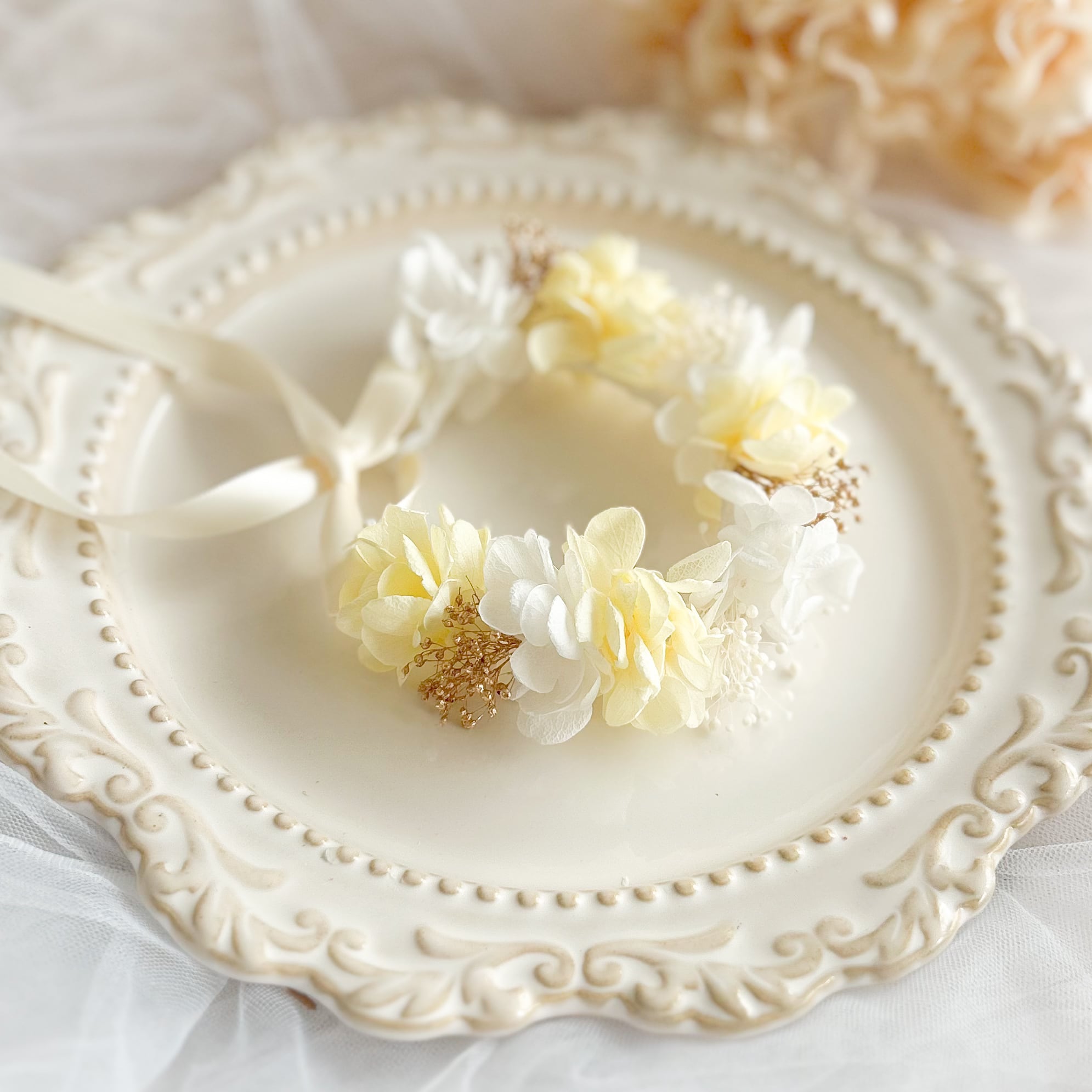 yellow gold 【ペット用花冠】