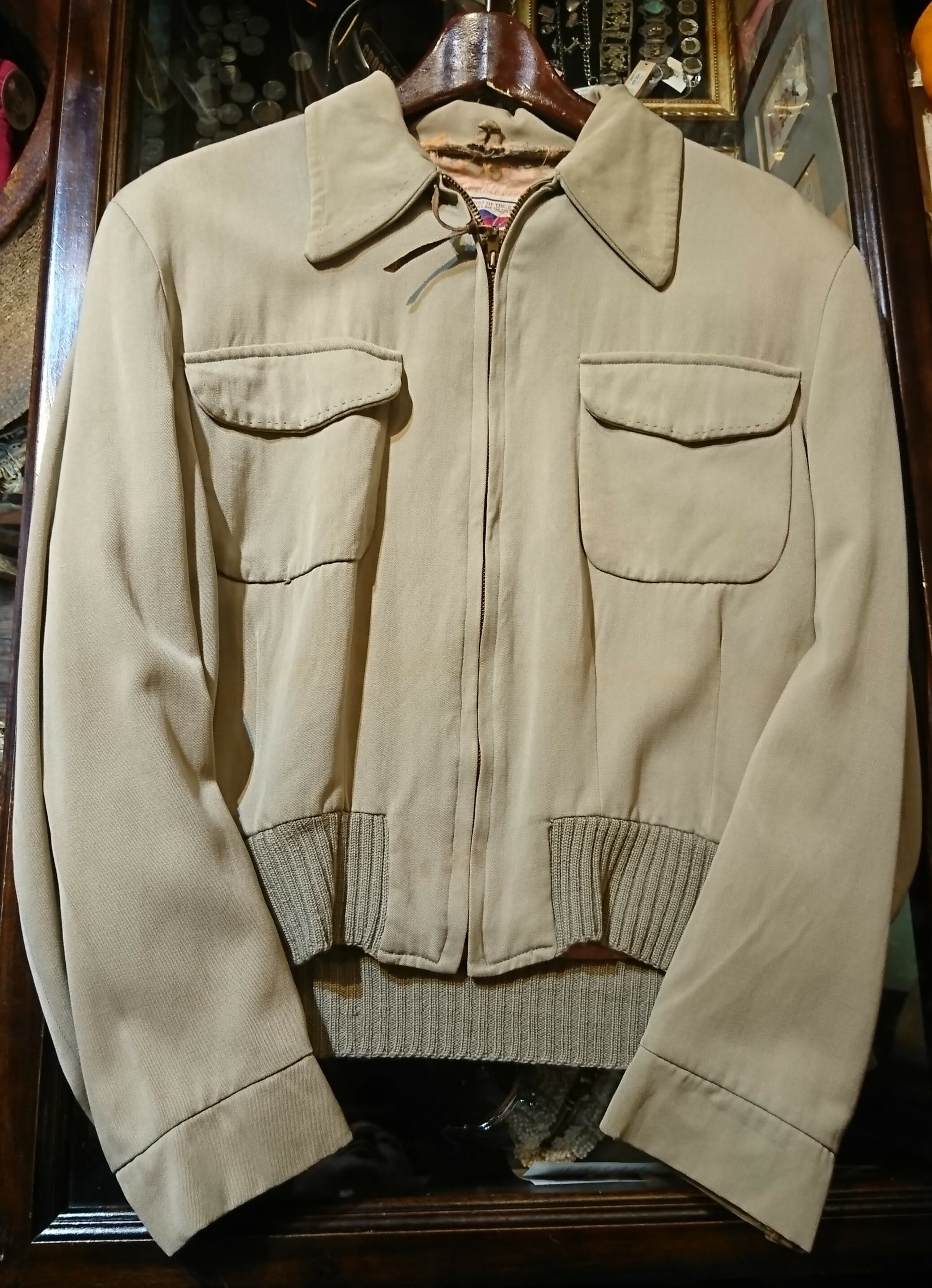 50s vintage gabardine jacket ヴィンテージ ギャバジャン | 旅する