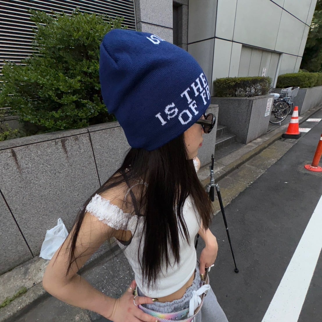 ハートプリント ニット帽 ビーニー_LN03487 | lanan(ラナン)