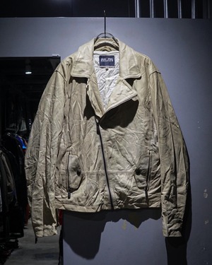 【add (C) vintage】“Jean’s Paul Gaultier”  Ultra Thin Lamb Leather Riders Jacket