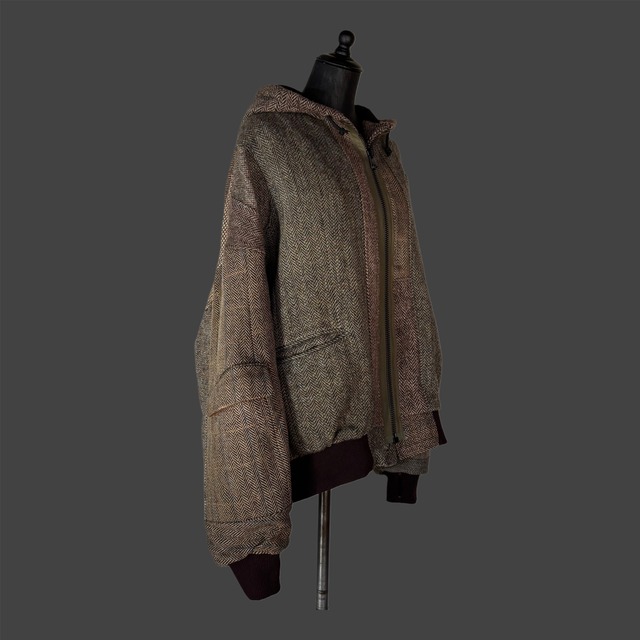 Rebuild Tweed Hooded Jacket