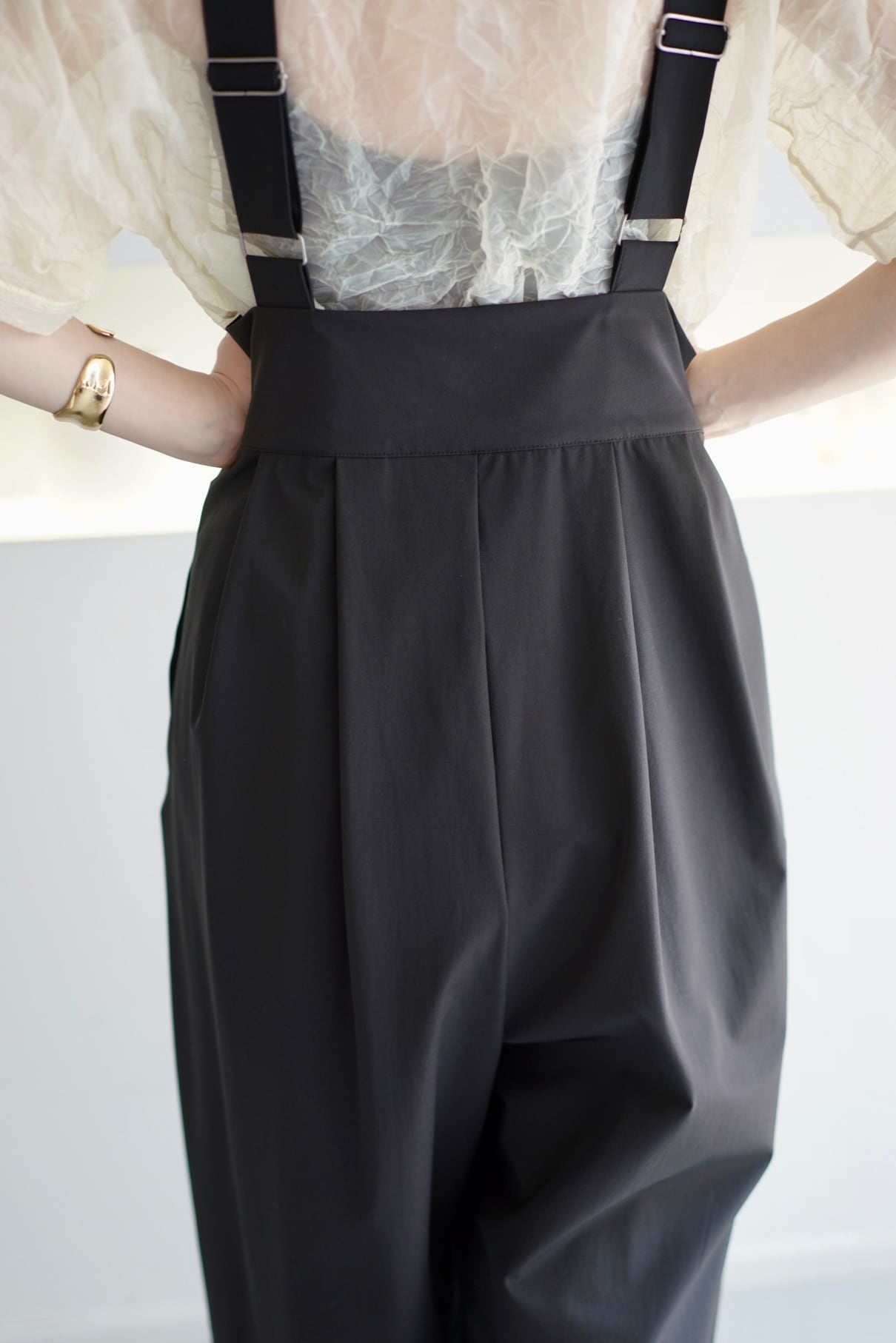 Ice touch tapered salopette 接触冷感テーパードサロペット