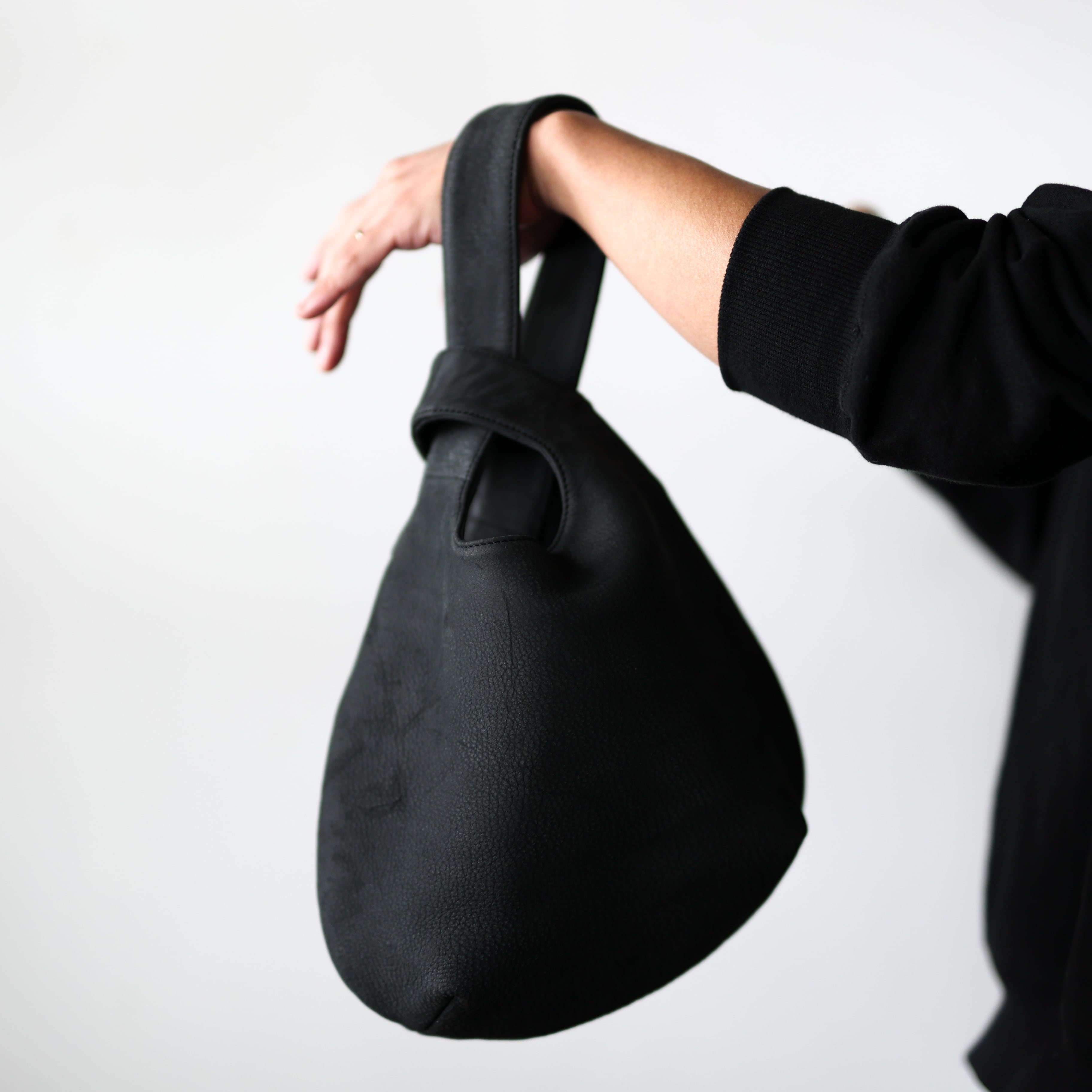 R.BROWN Labo - Zebra Leather 2Way Bag / Black ( made in Japan