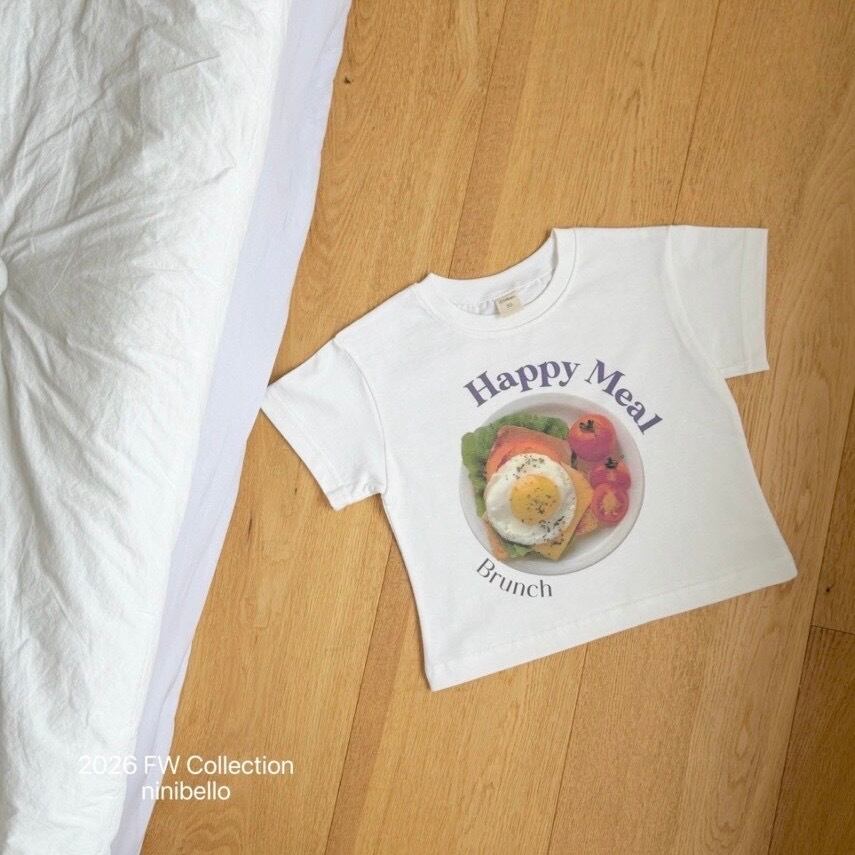 送料無料【予約】/ adultハッピーミール半袖Tシャツ / ninibello
