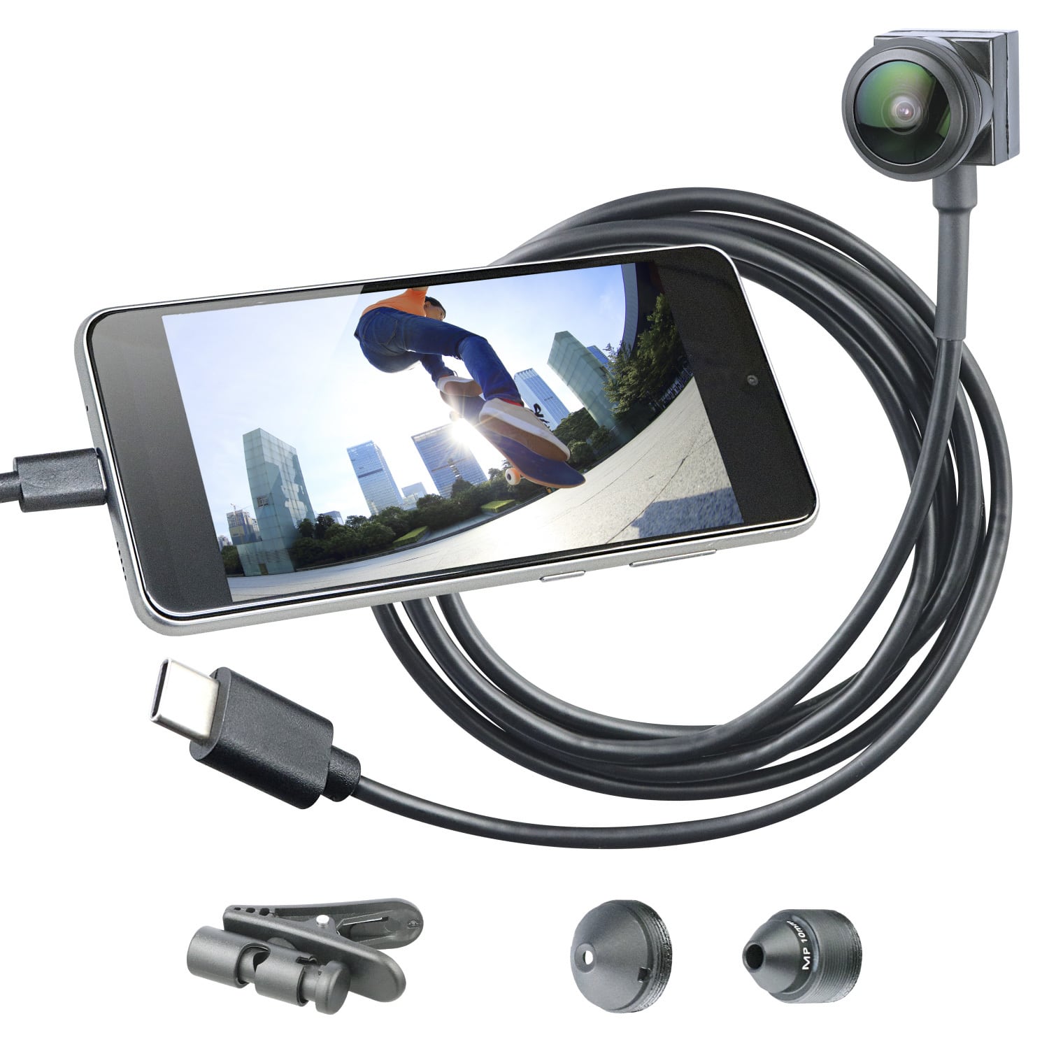 instaCAM(インスタカム) アクションカメラ USBケーブルレンズ レンズ3種セット 1080P スマホ Android専用 GX-114  OnSQUARE（公式｜オンスクエア販売サイト）