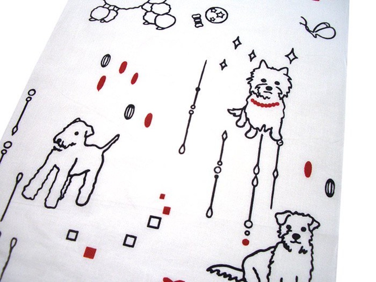松尾たいこ手ぬぐい「犬」　[D51]