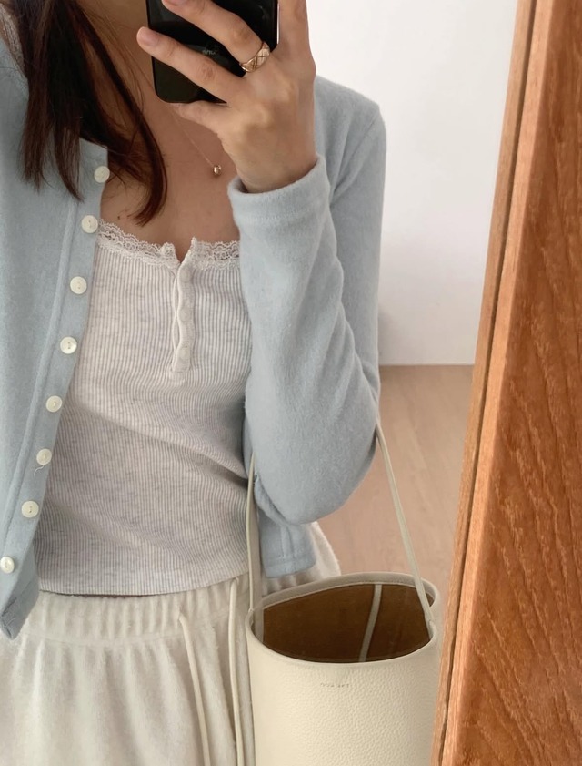 (LITER) aney angora cardigan /3color