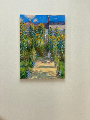 素敵なアートパネル　A2サイズ　ヴェトゥイユのモネの庭　クロード・モネ