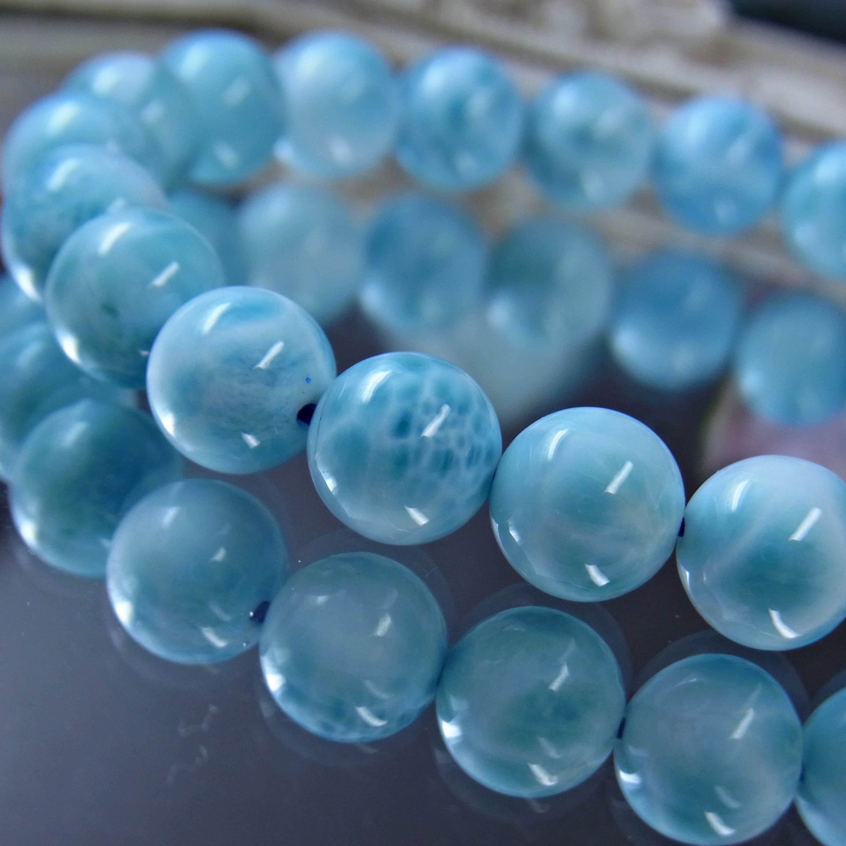 ♡ラリマーブレス ラリマー ブレスレット 15.5mm 17cm