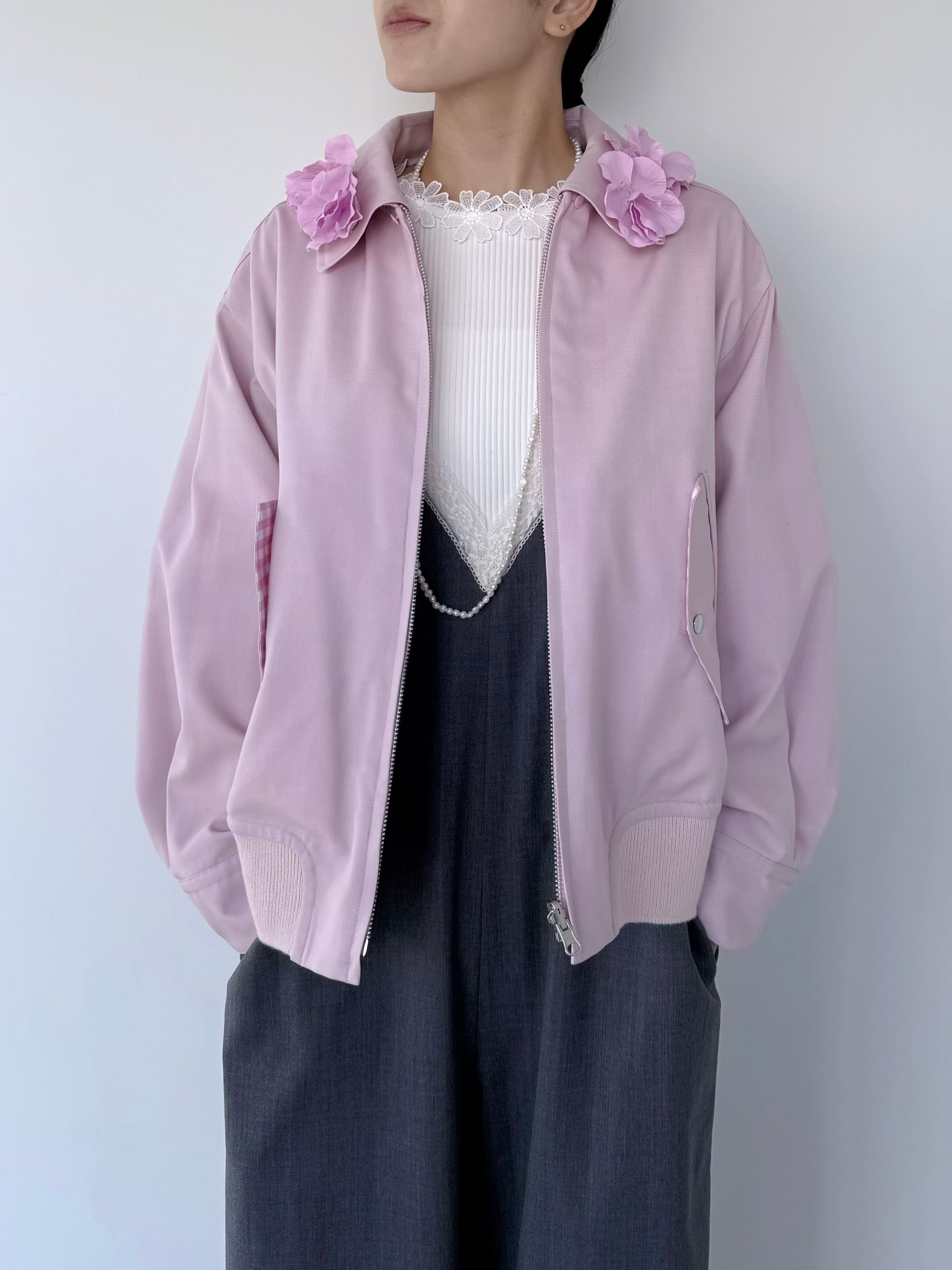 MUVEIL リバーシブルウィングトップウールブルゾン | KOKO