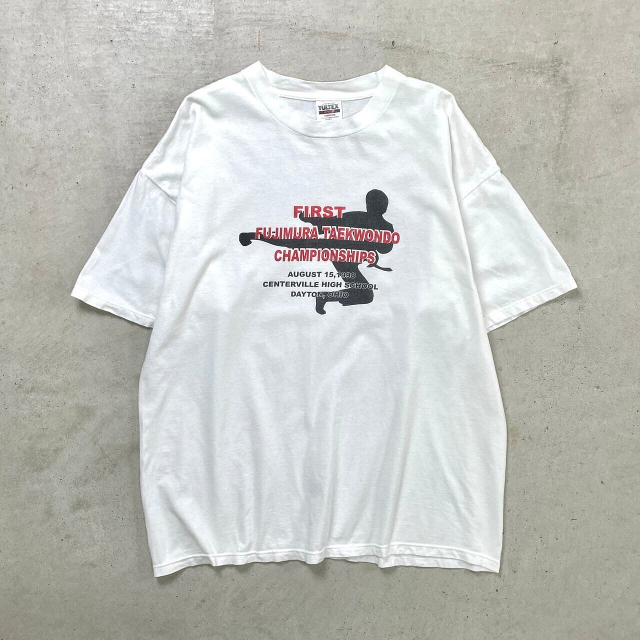 90年代 FUJIMURA TAEKWONDO テコンドー プリントTシャツ メンズ2XL