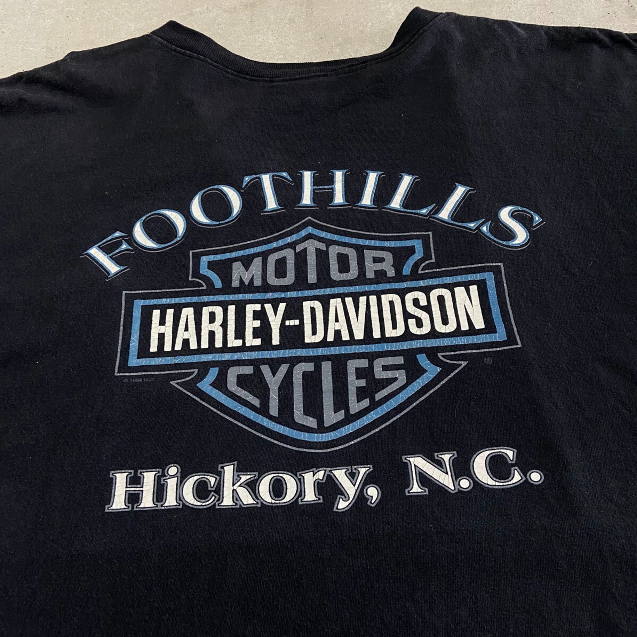 90年代 USA製 Harley-Davidson ハーレーダビッドソン バックプリント 