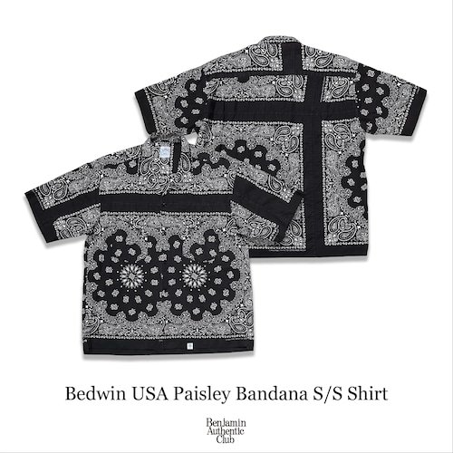 BEDWIN & THE HEARTBREAKERS USA Paisley Bandana Open Collar S/S Shirt BEDWIN & THE HEARTBREAKERS USA Paisley Bandana Open Collar S/S Shirt