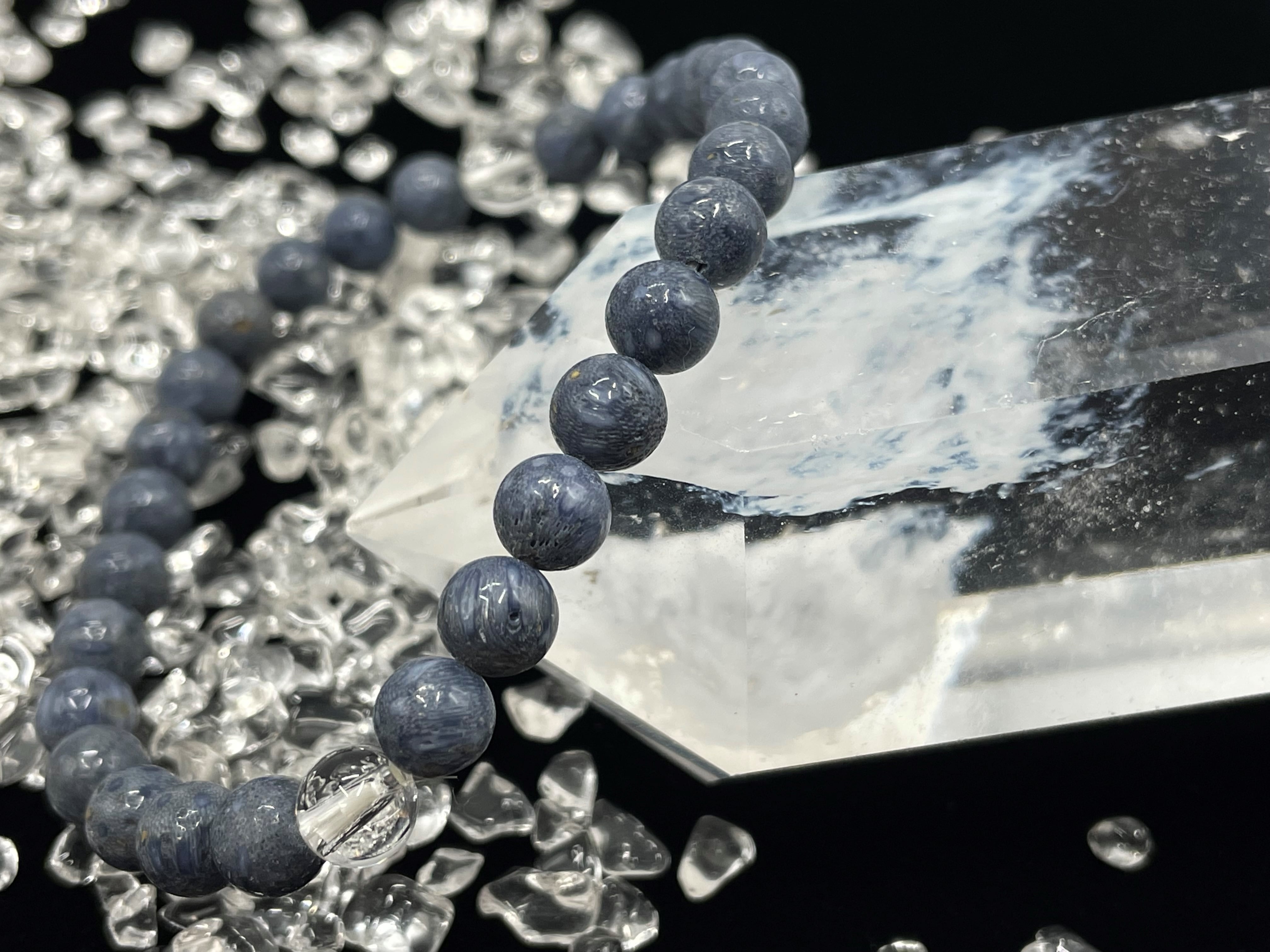 スタンダードブレスレット（天然青珊瑚・水晶） | DantaliaN