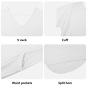 Women's Short Sleeve Long Draped Dress Paisley 4560