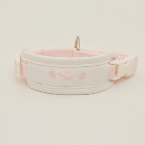 【予約】[ thesallyslaw ] Bailey cushioning collar｜Strawberry Blush