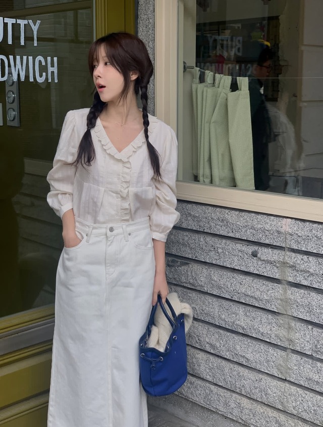 (予約) miel / Laurel blouse 2color