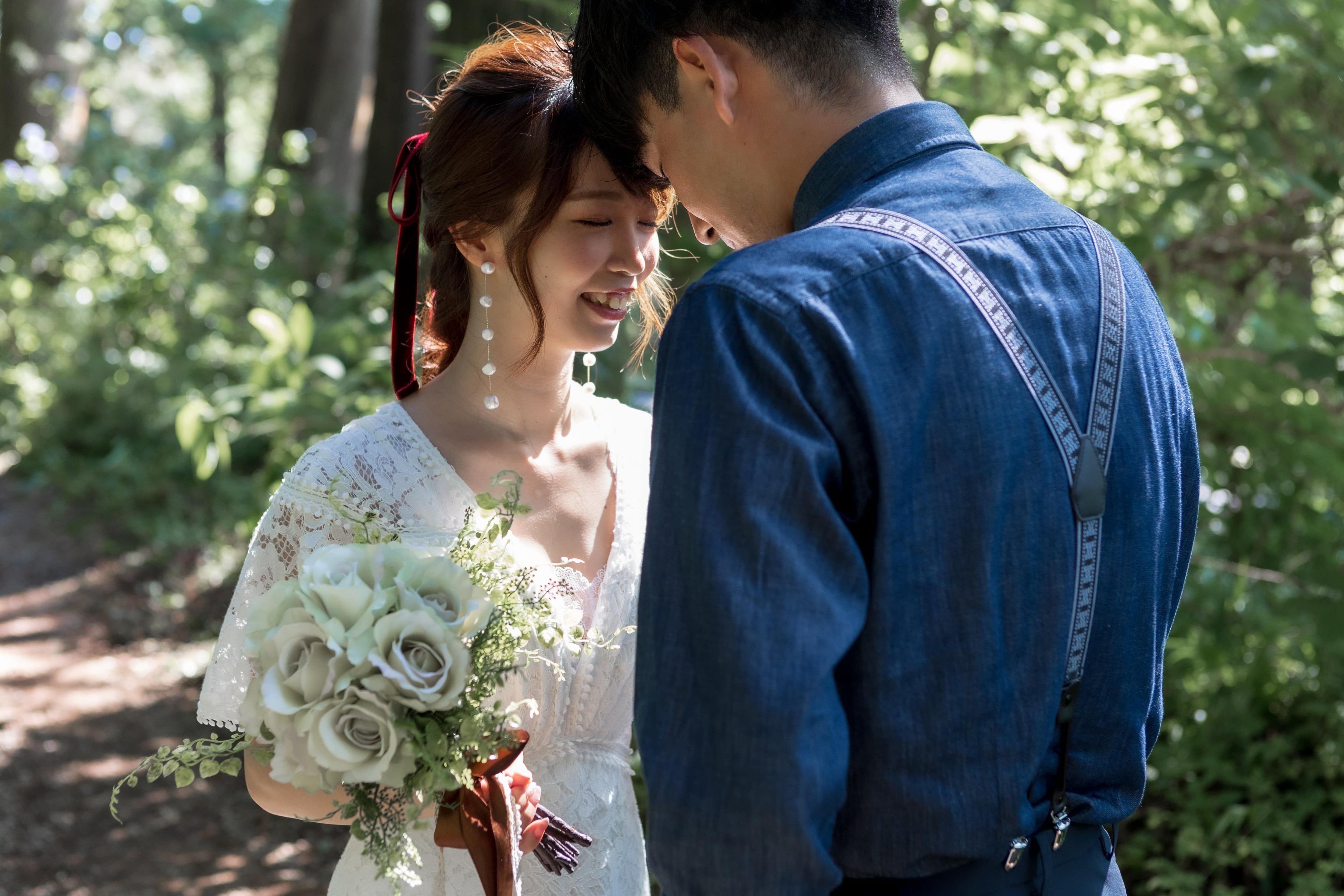 5連パールピアス イヤリング |バロックパール (BC-E51) | ウェディング