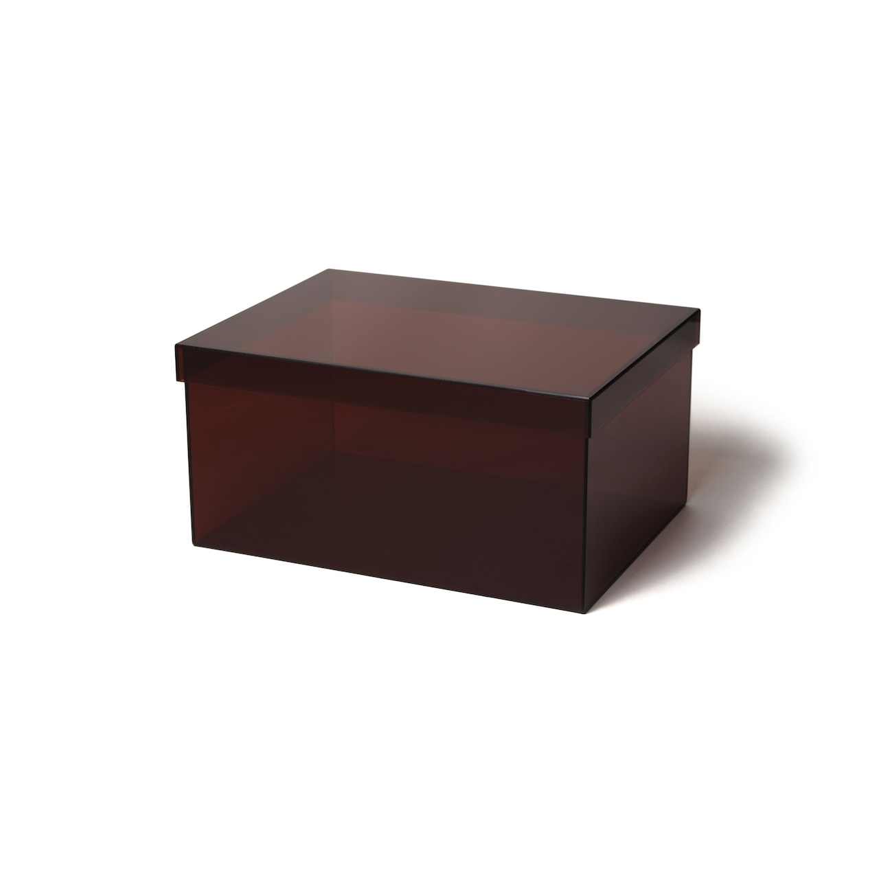 MULTI USE COLORED ACRYL BOX -BROWN | カラーアクリルボックス
