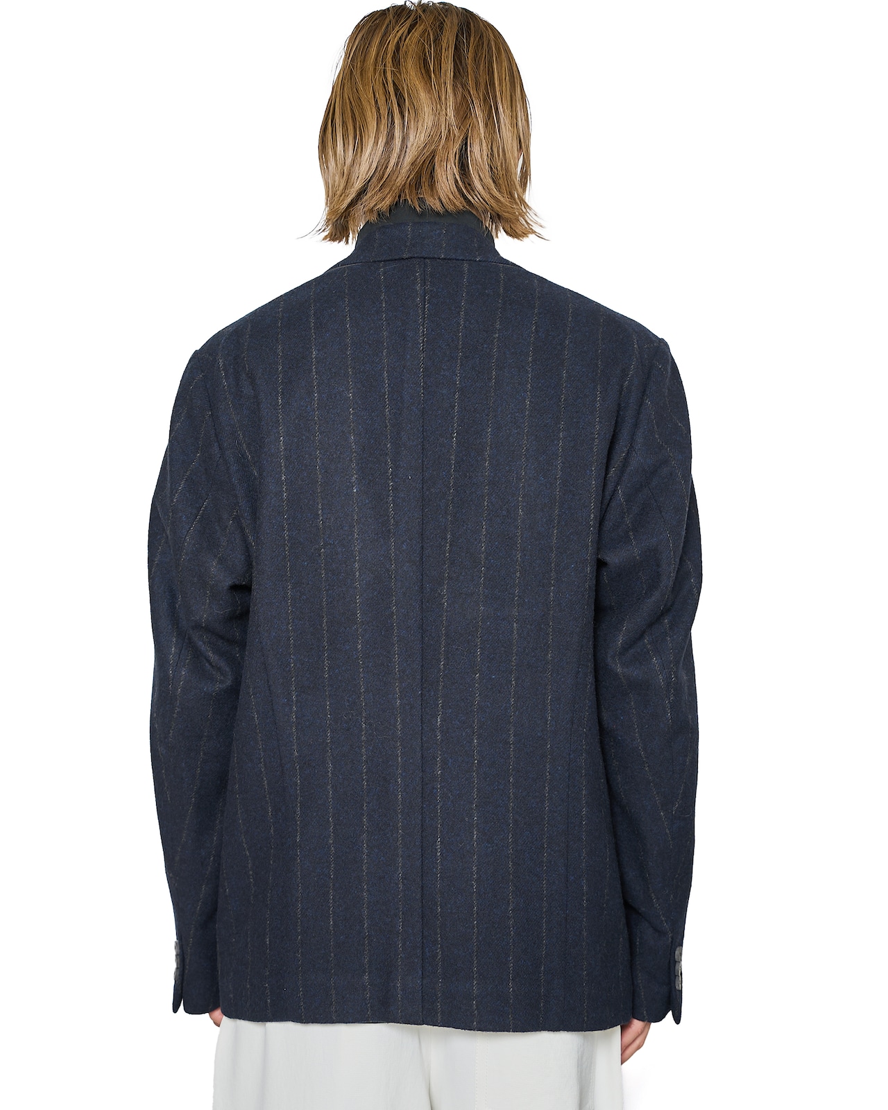 m's braque "W4B COMFORT LOOSEN JACKET〔NAVY CHALK〕"