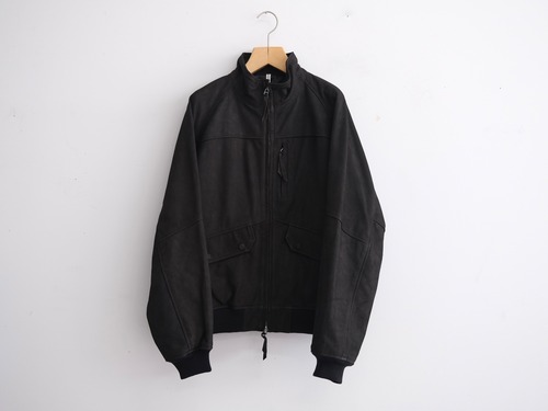 CCU” HIGH NECK BLOUSON COW NUBUCK”